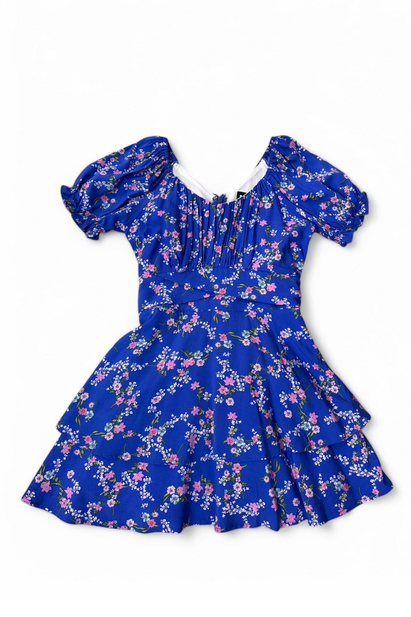 Tween Delilah Dress in Floral Cascade by Katie J NYC