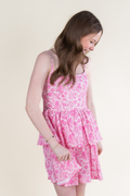 The Rina Dress in Pink Leopard by Sincerely Ours