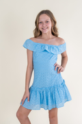 The Pamela Dress in Blue by Miss Behave