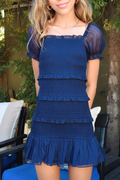 Junior Laila Dress in Evening Blue by Katie J NYC