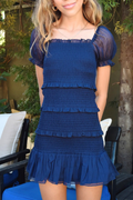 Tween Laila Dress in Evening Blue by Katie J NYC