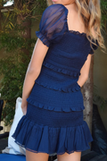 Junior Laila Dress in Evening Blue by Katie J NYC