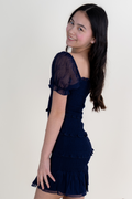 Tween Laila Dress in Evening Blue by Katie J NYC