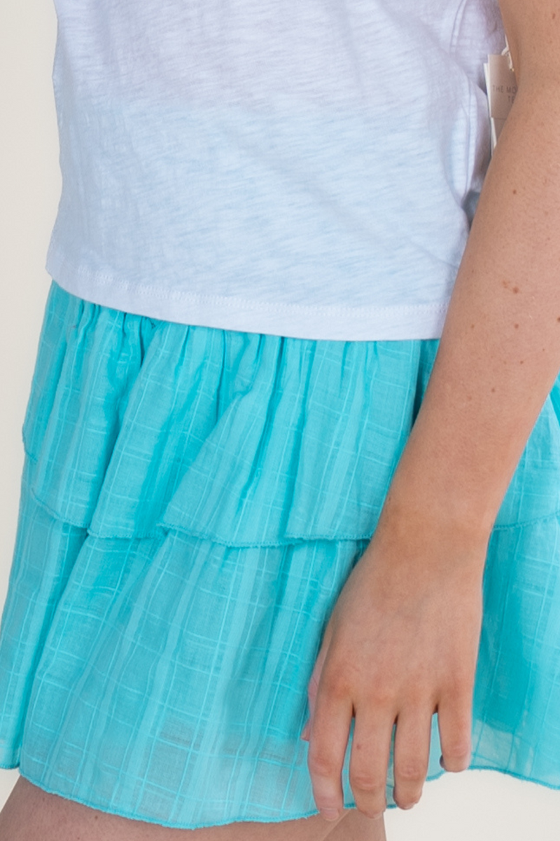 Juniors Brooke Skirt in Sea Glass by Katie J NYC