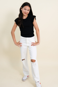 Katie J Tween Montana White Denim
