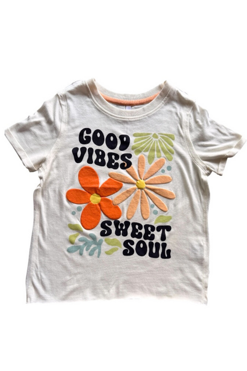 Good Vibes Puff Print T-Shirt