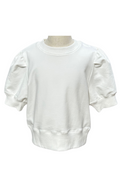 Riley Short Sleeve Puff Sweatshirt by PLEAT