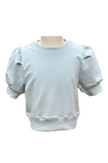 Riley Short Sleeve Puff Sweatshirt by PLEAT
