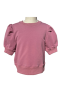 Riley Short Sleeve Puff Sweatshirt by PLEAT