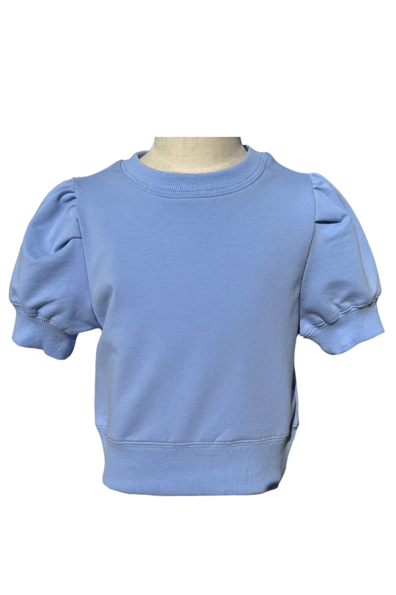 Riley Short Sleeve Puff Sweatshirt by PLEAT