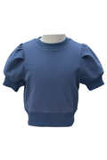 Riley Short Sleeve Puff Sweatshirt by PLEAT
