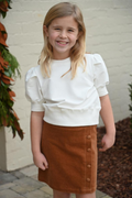 Riley Short Sleeve Puff Sweatshirt by PLEAT