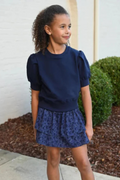 Riley Short Sleeve Puff Sweatshirt by PLEAT