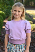 Riley Short Sleeve Puff Sweatshirt by PLEAT