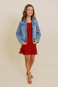 The Meghan Dress in Red by Miss Behave