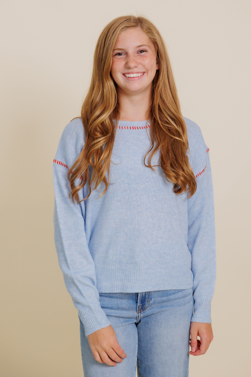 Cyla Contrast Knit Sweater