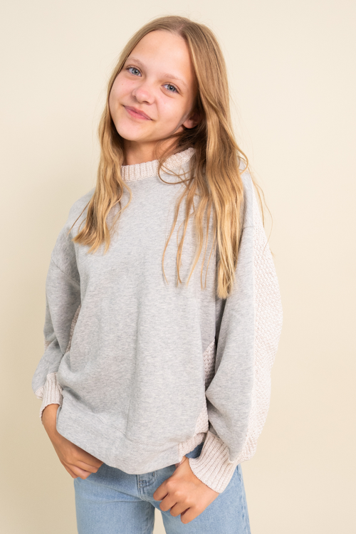 Contrast Ragland Pullover By Love Daisy
