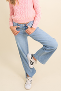 Kan Can Girls Wide Leg Jeans