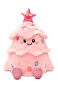 Glitter Pink Christmas Tree Plush