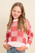 Ellie Checkered Sweater By Love Daisy