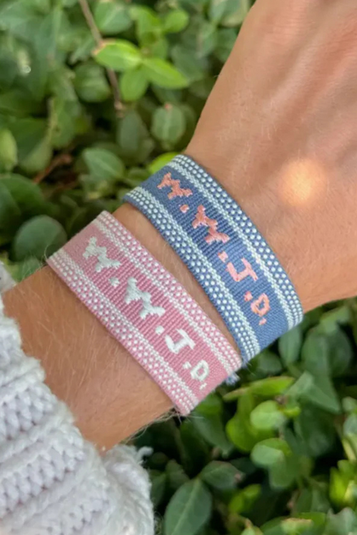 WWJD Embroidered Bracelet