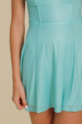 Lucy in the Sky A-Line Dress in Seafoam Green