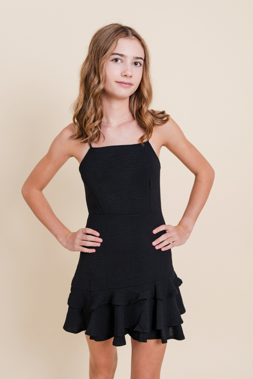 The Reggie Dress in Black by Miss Behave