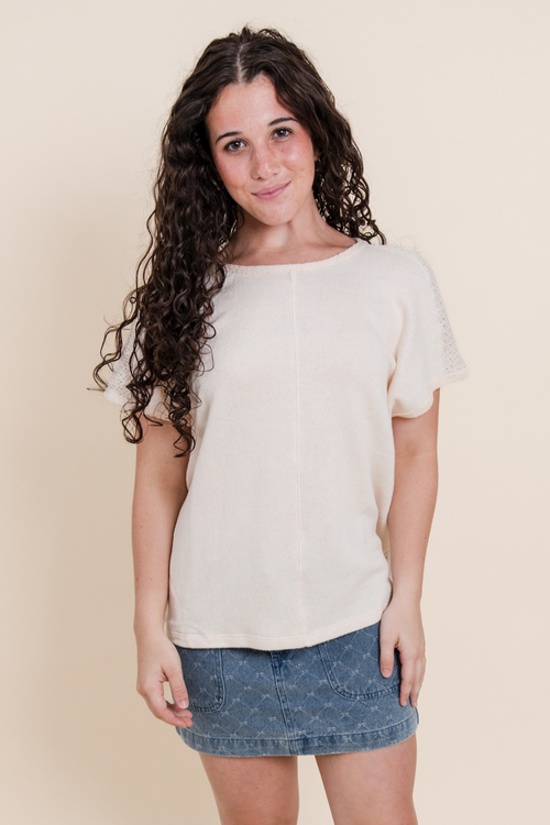 The Lynn Crochet Back Top