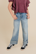 Nori Cuffed High Rise Wide Leg by HIDDEN