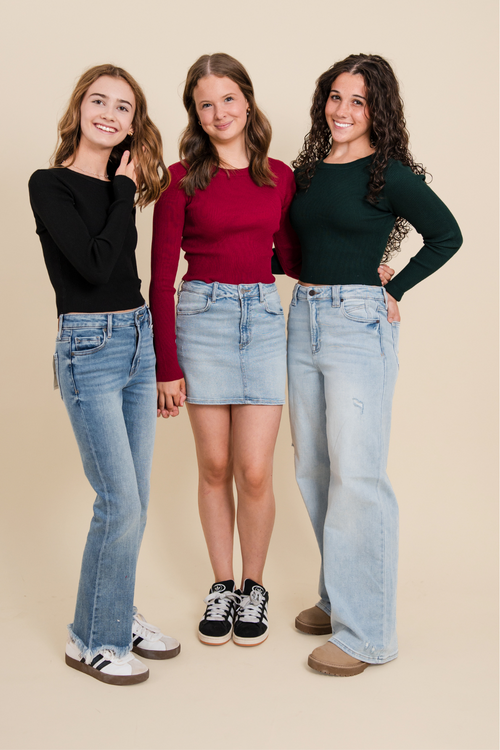 Amber Long Sleeve Knit Top