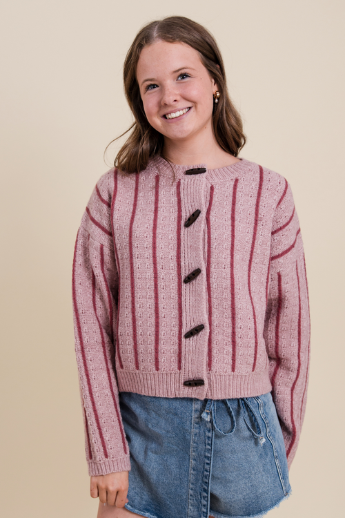 The Amber Striped Cardigan