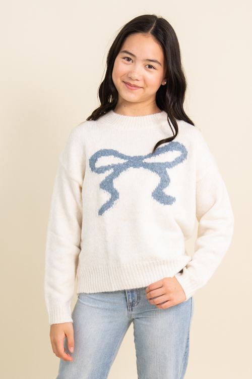 Anna Bow Sweater By Love Daisy