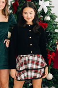 Flowers By Zoe Plaid Skirt
