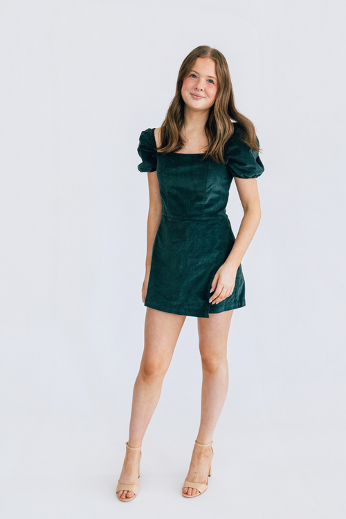 Eliza Corduroy Wrap Romper by Needi