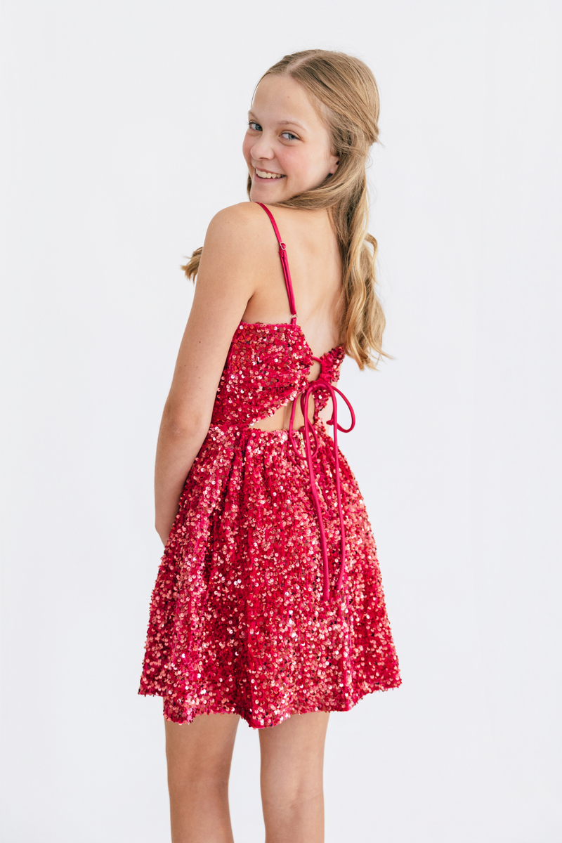 The Sydney Dress in Pink by Miss Behave