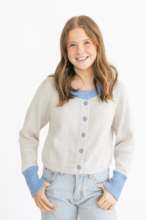 Color Block Cutie Cardigan