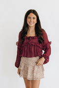 Zara Smocked Floral Skirt