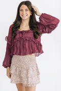 Zara Smocked Floral Skirt