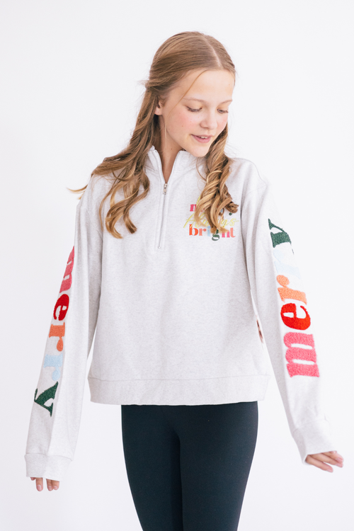 Very Merry Fully Embroidered Sweatshirt by Paper Flower