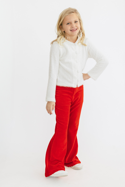 Velvety Soft Flared Pants by Paper Flower