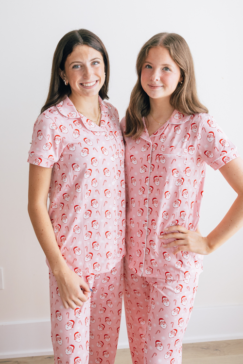 Teen Candy Cane Cutie Button Up Sleep Top