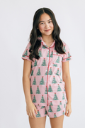 Noelle Bow Short Sleeve PJ Top