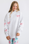 Sunkissed Coconut Embroidered Bow Hoodie