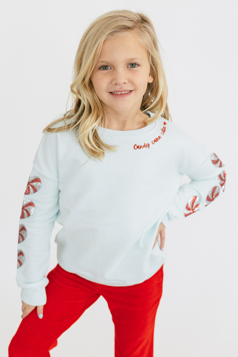 Candy Cane Cutie Sweatshirt by Paper Flower