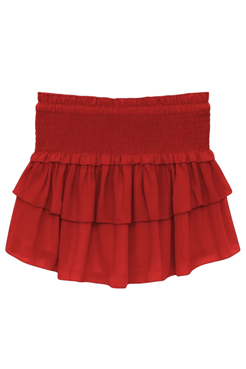 Girls Bianca Skirt in Red by Katie J NYC