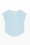 Selena Rib Exposed Cap Sleeve Tee by TENLY
