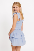 Girls Emerson Dress in Baby Blue by Katie J NYC
