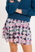 Scottie Skirt in Magenta Inkblot by PLEAT