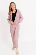 Girls Dylan Sweatpants in Dusty Mauve by Katie J