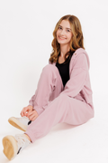 Girls Dylan Wideleg Sweatpants in Dusty Mauve by Katie J